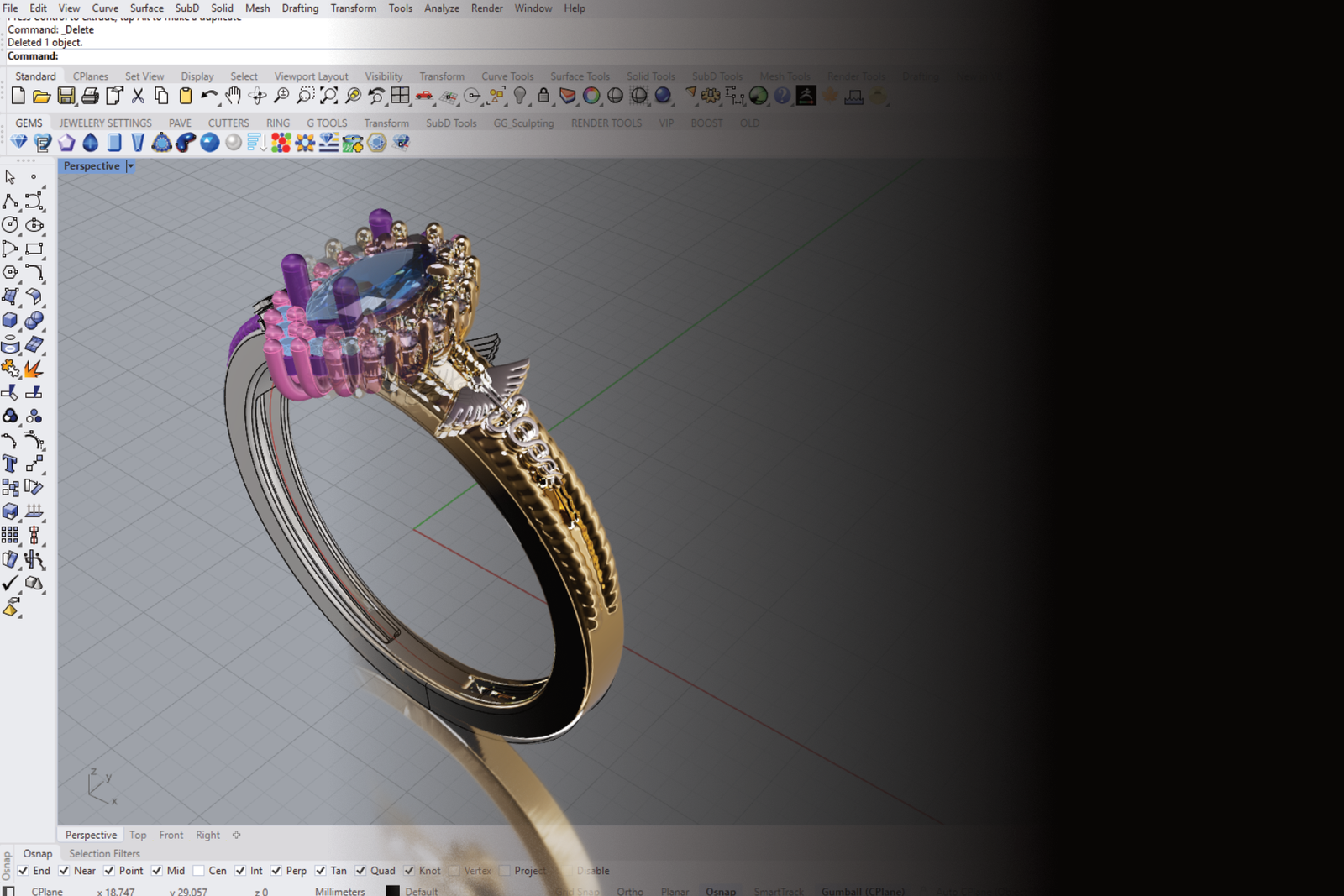 Curso de design e modelagem 3d de joias!